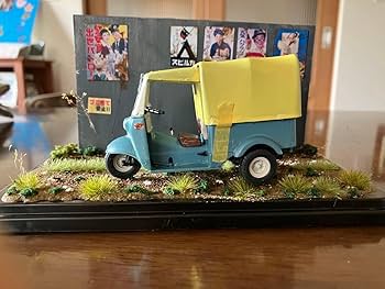 国産名車 1/24 ダイハツ ミゼット 三輪 ジオラマ 旧車 ミニカー レトロ Amazon.co.jp: 特売 な風景 旧車 ダイハツミゼット三輪 初代